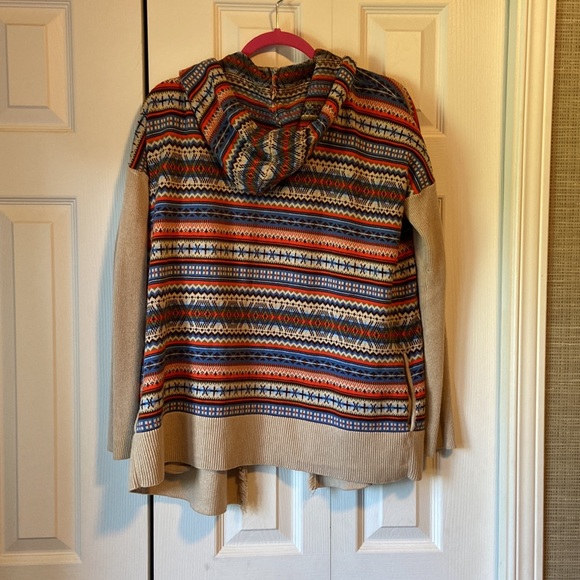 Hanna Anderson Hooded fair isle cardigan - Picture 2 of 2